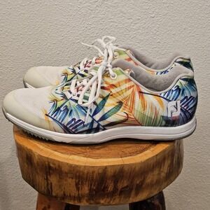 FJ Foot Joy Leisure  92902 Womens 8.5 Golf‎ Shoes Spikeless Floral Superflex